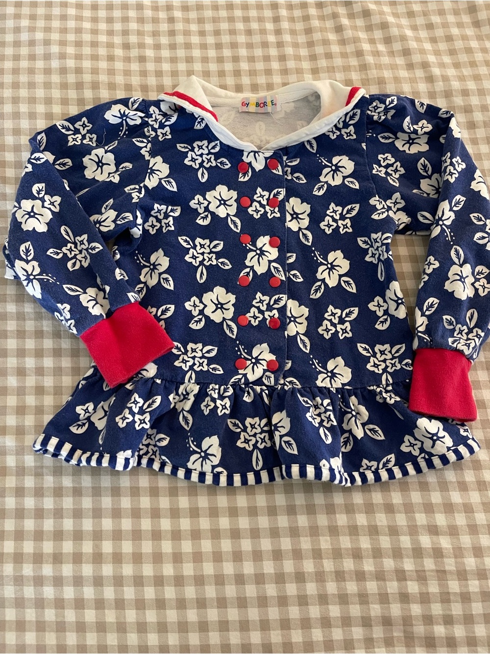Vintage Rainbow Tag Gymboree floral top shirt